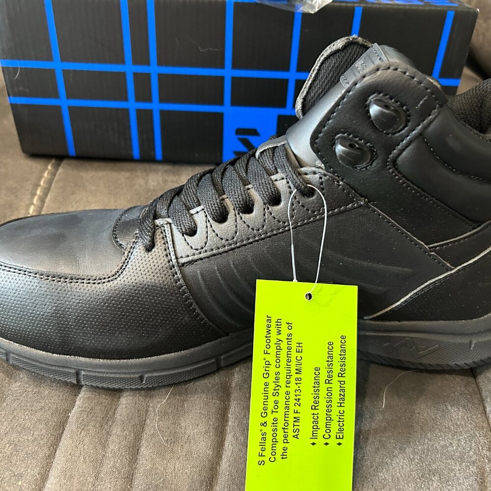 S FELLAS BY GENUINE GRIP MENS EAGLE 5030 COMPOSITE TOE SAFETY WORK BOOT size 10 - Picture 2 of 5